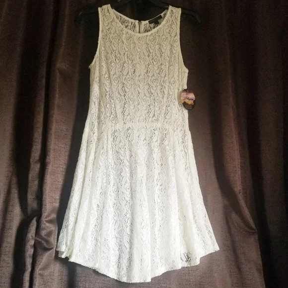 white lace dress princess polly Affaire Lace Mini Dress White